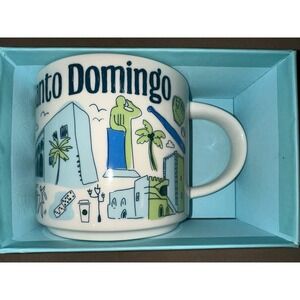 STARBUCKS COFFEE MUG 14 Oz SANTO DOMINGO ,  DOMINICAN REPUBLIC Rare Collection